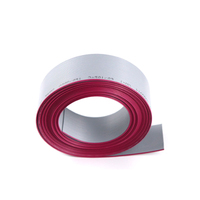 AWM UL2651 22AWG 24AWG kabel pita datar PVC tembaga telanjang 10 12 14 16 18 20 22 24 Pin kabel datar fleksibel