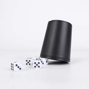 Yahtzee ชุดถ้วยกำมะหยี่ทรง<span class=keywords><strong>ลูกเต๋า</strong></span>,ชุดถ้วยแบบปา<span class=keywords><strong>ลูกเต๋า</strong></span>หนังเทียม - Product Image 4