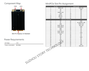 كومبيكس WLE7002E25 واي فاي 7 211be 2x801.2 + 5GHz ثنائي النطاق QCN6224 Mini PCIe MHz قناة لينكس - Product Image 6