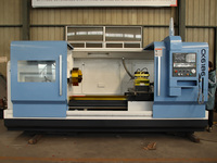 Torno CNC Horizontal de Alta Precisión CK6180/CK6186 con Precio Competitivo, Torneadora Automática de 4 Estaciones con Portaherramientas Eléctrico y Bancada Plana FANUC