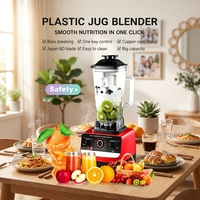 Blender Daging & Penggiling Bumbu Plastik Grosir, Tipe Tombol & Kenop, Kapasitas 0.3-0.5 Liter, Rendah Kebisingan, 5+ Kecepatan, Anti Bocor, Tahan Air