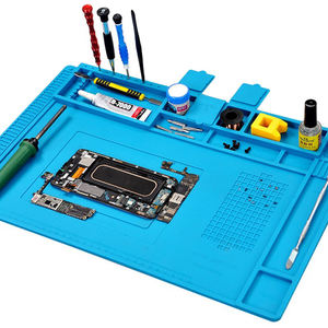 Tampon en silicone TE603 Tapis de soudure isolant résistant à la chaleur Kit d'outils de réparation de téléphone portable Plate-forme d'entretien Tampon en caoutchouc de soudage - Product Image 4