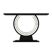 Console de rangement ultra-étroite de style chinois moderne et minimaliste nordique, avec cadre métallique, pour entrée et couloir, à fixer au mur