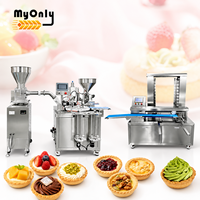Machine automatique MY pour la pressage et le remplissage de coques de tartelettes aux œufs, ligne de production de tartelettes aux fleurs et aux ananas