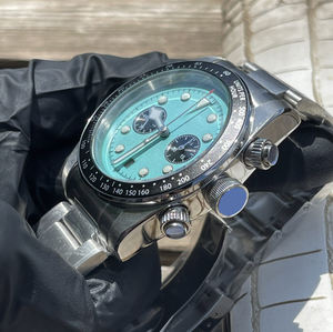 ของขวัญคริสต์มาส นาฬิกาข้อมือหรูหรา สปอร์ต ระบบควอตซ์ ขนาด 42 มม. สแตนเลสสตีล แซฟไฟร์ เรืองแสง กันน้ำ นาฬิกาแบรนด์หรู - Product Image 3