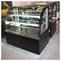 Vitrine de pâtisserie ronde personnalisable, présentoir pour réfrigérateur, congélateur, pâtisserie, vitrine pour gâteaux