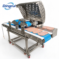 Machine à découper la viande fraîche à double canal haute efficacité, pour tranches uniformes de steak et de poitrine de poulet