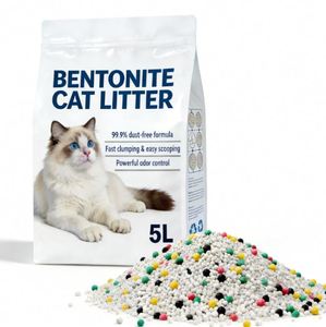 ทรายแมวเบนโทไนต์ BENJIE ย่อยสลายได้ เป็นมิตรกับสิ่งแวดล้อม จับตัวเป็นก้อนเร็ว ฝุ่นน้อย - Product Image 1