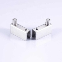 2/4 Pieces of 5-8mm Glass Door Glass Pivot Clip Stainless Steel Hardware Tool Fastener Pin