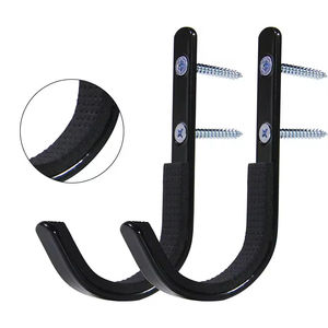 Paquete de 2 Ganchos de Acero Resistentes para Montaje en Pared, Organizador que Ahorra Espacio, Ganchos de Almacenamiento Antideslizantes para Interiores, Ganchos de Metal Duraderos para Montaje en Pared - Product Image 3