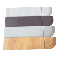 Tapis de sol en caoutchouc EPDM résistant à l'usure, ignifuge et imperméable, surface imitation bois, bordure incurvée, accessoire pour salle de sport
