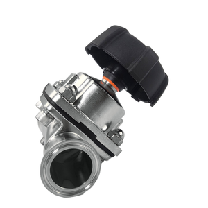 जल मीडिया के लिए उच्च गुणवत्ता 316 एल स्टेनलेस स्टील मैनुअल पावर सैनिटरी डायाफ्राम वाल्व - Product Image 4