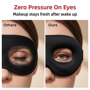 Masque oculaire 3D pour dormir la nuit, masque pour les yeux bloquant la lumière, doux et confortable, en mousse à mémoire de forme avec des coques contourées pour les yeux - Product Image 5