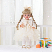 Yeezwood 55cm nouveau Style musique fonction Reborn bébé poupée fille Silicone bébé réaliste Reborn poupée pour fille Silicone bébé poupée