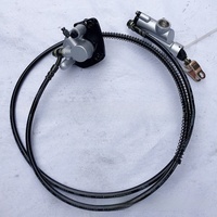 Aogue Ensemble d'essieu arrière robuste 60cm-100cm avec pignon T8F et cadre pour pièces de modification DIY de kart, VTT et quad