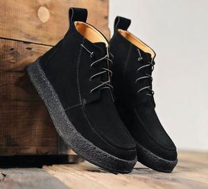 รองเท้าบูทสั้นหุ้มข้อผู้ชายแบบใหม่ประจำฤดูใบไม้ผลิปี 2022 รองเท้าลำลองบุขนสัตว์ รองเท้าสเก็ตบอร์ดผู้ชาย - Product Image 6