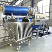 Autoclave de stérilisation alimentaire en acier inoxydable contrôlée par PLC avec pulvérisation d'eau