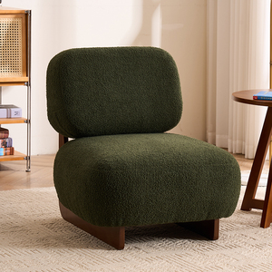 Ghế sofa đơn hiện đại phong cách tối giản màu kem dành cho phòng khách, ban công, kiểu dáng thoải mái, chất liệu vải, sản xuất trực tiếp tại nhà máy. - Product Image 5