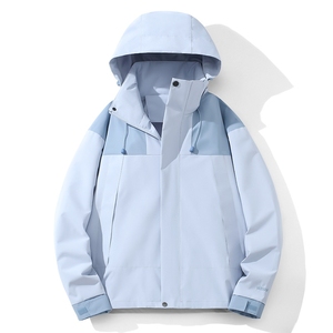 Aoyema hombres mujeres Color bloqueado bolsillo media cremallera pulóver 100% Nylon correr a prueba de viento <span class=keywords><strong>impermeable</strong></span> <span class=keywords><strong>Anorak</strong></span> chaqueta cortavientos - Product Image 4