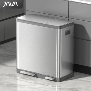 JAVA çöp kutusu ayak <span class=keywords><strong>pedal</strong></span>ı paslanmaz çelik mutfak geri dönüşüm çöp kutusu mekanizması geri dönüşüm kutusu - Product Image 1