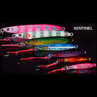 10g-100g Atışlı Yavaş Jigging Balıkçılık Yemi Işıklı UV Etkili Kurşun Jig Yemi Metal Balık Yavaş Jig Derin Deniz Balıkçılık Yemleri