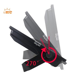 Projecteur extérieur étanche IP66 noir led 10w 20w 30w 50w 100w 200w 300w <span class=keywords><strong>400w</strong></span> jardin cour a mené la lumière d'inondation - Product Image 2