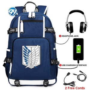 Zaini Anime Attack on Titan, Zaino per Laptop con Porta USB, Grande Capacità, per Ragazzi e Bambini - Product Image 4