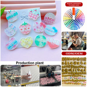 Boutons en acrylique Zili Fruits, accessoires de dessin animé, accessoires de vêtements DIY, décoration de chaussures, autocollants pour coque de téléphone, artisanat - Product Image 3