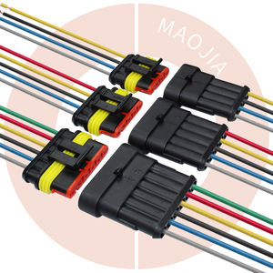 18awg Mobil Kawat <span class=keywords><strong>Harness</strong></span> Pria & Wanita Tahan Air Konektor Listrik Plug Soket Kit dengan Kawat 1.5Mm Seri Konektor Terminal - Product Image 1