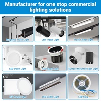 LOSO Wholesale Commercial Aluminum Store Home Office Rail System Magnetic LED Track Lighting