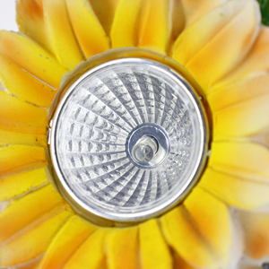 Nhựa năng lượng mặt trời Châu Âu goldfinch trên Daisy trang trí sân vườn LED polyresin chim hướng dương trang trí ngoài trời hoa Đèn sân khấu - Product Image 3