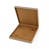 Vente en gros Boîte personnalisée premium pour collier, bracelet, boucle d'oreille, bague Boîtes d'emballage de bijoux en cuir artificiel pour petites entreprises