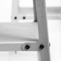Tabouret Métallique Commercial de Haute Qualité, Personnalisé en Acier Inoxydable et Aluminium, Estampage Industriel Anodisé, Marque FUDA, Modèle FDIS036