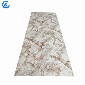 Özel kesim 3mm kalın PVC mermer UV duvar paneli su geçirmez parlak yüzey kolay kurulum için iç dekorasyon plastik levhalar - Product Image 6