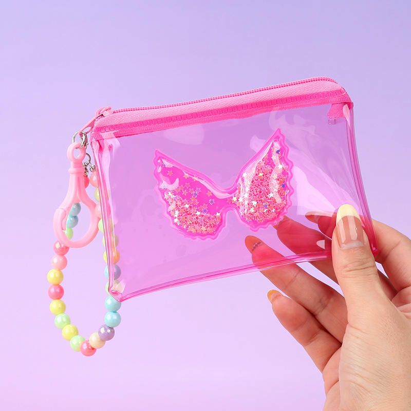 Dark pink + bead chain