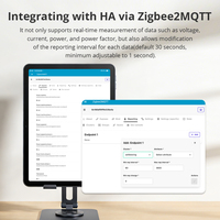 Compteur d'énergie triphasé bidirectionnel Zemismart Zigbee 3.0, produits intelligents pour la maison, moniteur intelligent