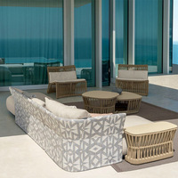 Fauteuil de jardin en osier nordique pour balcon, maison d'hôtes, cour, villa, loisirs - Chine