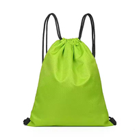 Sacs à dos à cordon populaires 2024, sacs à dos bon marché, imperméables, en polyester 600D, avec poignée rétractable, logo personnalisé, pour voyages en plein air