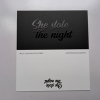 Carte de remerciement personnalisée en papier texturé de luxe avec logo en feuille d'aluminium, cartes de commande pour entreprise, impression de cartes de remerciement pour petites entreprises