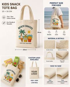 Bolsa de Compras Reutilizable Ecológica de Lona, Duradera, Lisa, de Algodón Natural Beige, con Asa Larga y Correa para el Hombro, Tamaño Personalizado - Product Image 4