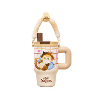 POP MART The Monsters : Gobelet Isotherme Labubu Mode Chat – Tasse à Eau Mignonne, Objets de Collection, Cadeau, Thème Anime