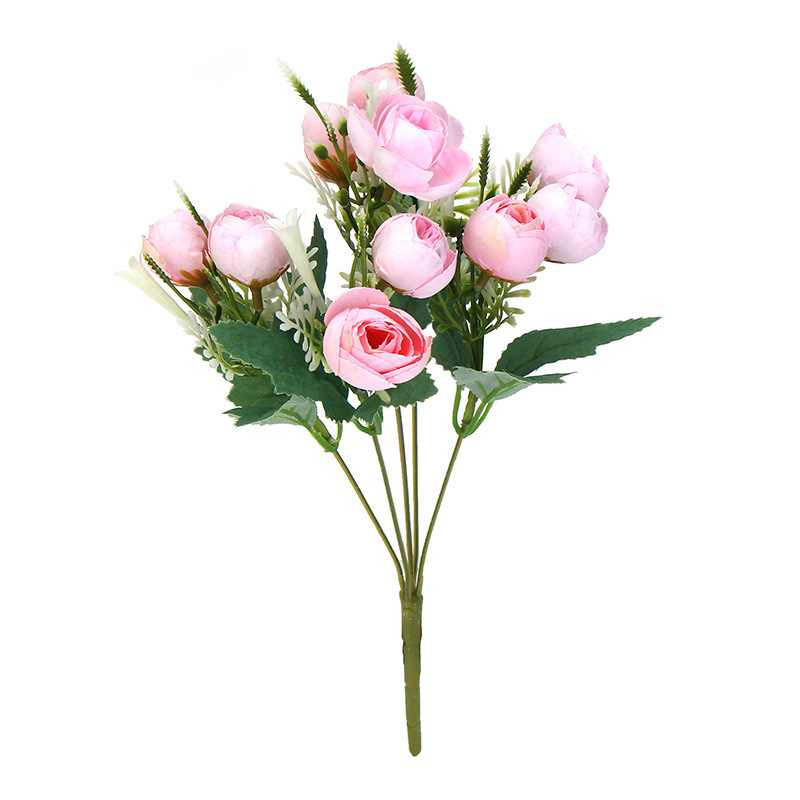 32cm Dekorative Künstliche Rosenblumen Großhandel Hochzeit Echt Aussehende Künstliche Blumen Rosenstrauß