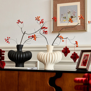 Branches artificielles de baies rouges de 90 cm en mousse plastique, ornement séché pour décoration de mariage et de Noël - Product Image 3