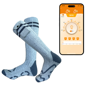 Calcetines Térmicos Eléctricos Recargables por USB con Control por Aplicación, Gruesos y Cálidos para Invierno, Uso en Exteriores, Coche o Garaje - Product Image 1