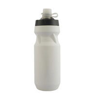 Bouteille d'eau en plastique sans BPA pour vélo, 610 ml, avec logo personnalisé, anti-fuite, pour sports de plein air, course à pied, cyclisme, bouteille souple