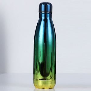 Custom 500Ml Sports UV Electroplating Gradient 304 Stainless Steel Creative Cola <b>Bottle</b> Thermos Flask Water <b>Bottle</b> - Product Image 6