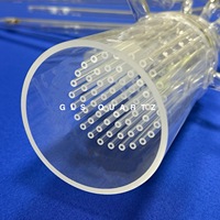 Quartz-Lotbrenner, quemador de cuarzo pequeño, de 5 a 91 cabezales, personalizado para la industria de semiconductores, eléctrica y química