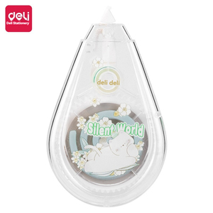 Deli VR129 Ruban correcteur rose transparent, lisse et résistant aux chutes, pour étudiants, élimination des erreurs, exclusif, le meilleur - Product Image 6