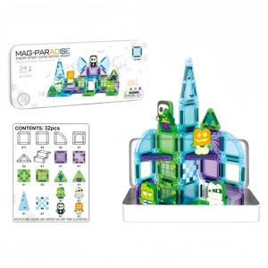 Nouveaux blocs de <span class=keywords><strong>construction</strong></span> sur le thème du château 2026, jouets éducatifs STEM, ensemble de blocs de <span class=keywords><strong>construction</strong></span> magnétiques pour les enfants d'âge préscolaire - Product Image 2