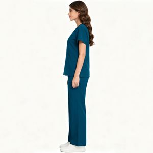 Daoyi Maternity Nurse Uniform Set Dark Green Polyester Women Hospital Workwear - Product Image 1